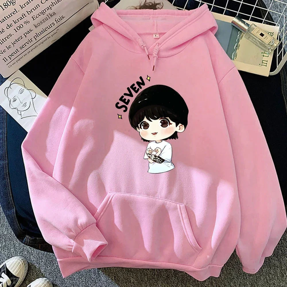 JungKook Animated Character Seven Jumper⚡️( Multiple Colors)