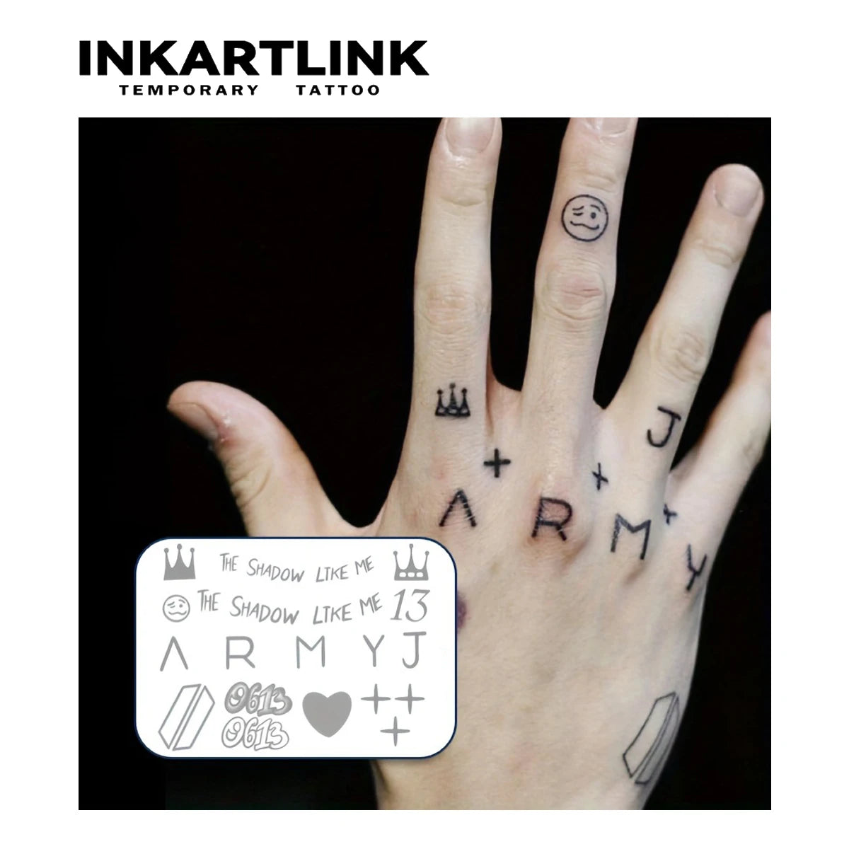 BTS Jungkook Semi Permanent (No Ink) Tattoos