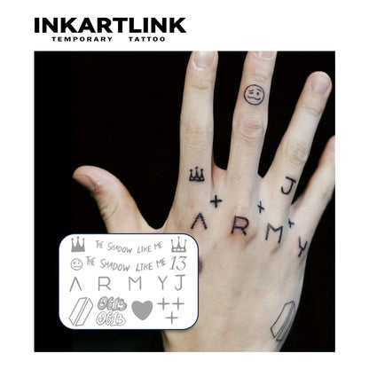 BTS Jungkook Semi Permanent (No Ink) Tattoos