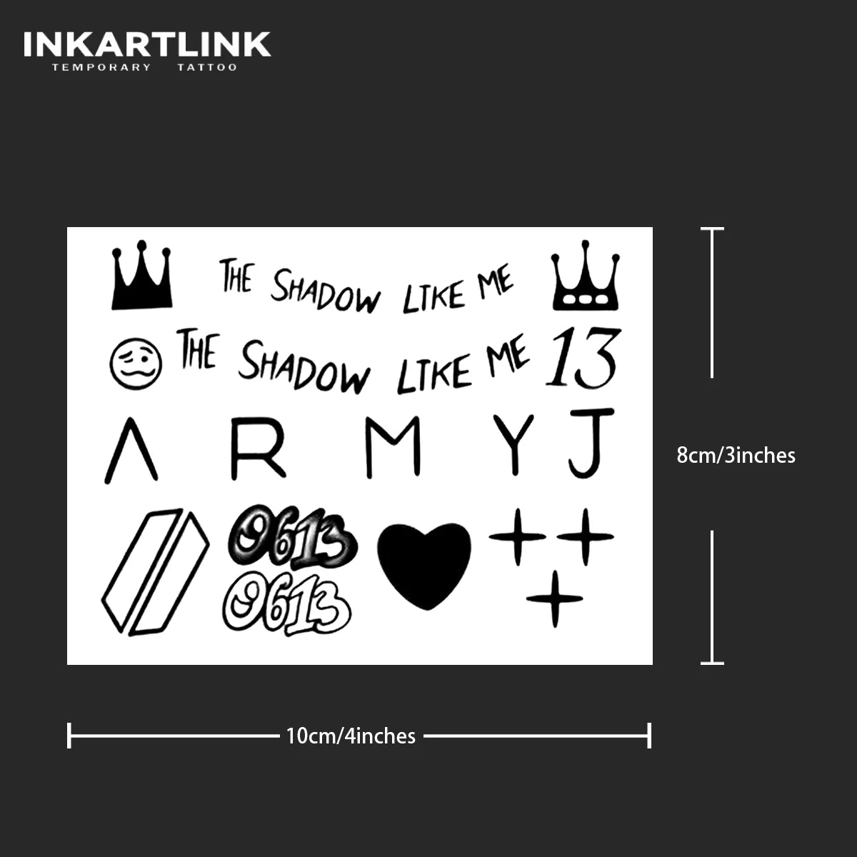 BTS Jungkook Semi Permanent (No Ink) Tattoos