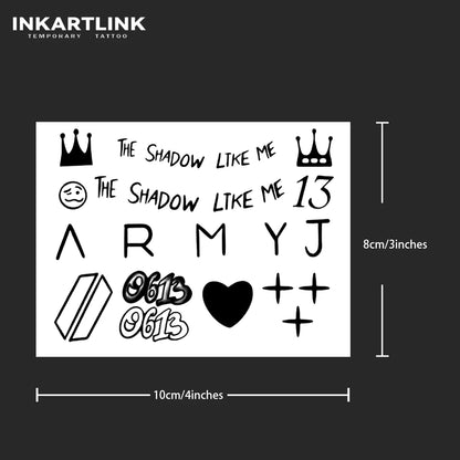 BTS Jungkook Semi Permanent (No Ink) Tattoos