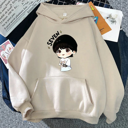JungKook Animated Character Seven Jumper⚡️( Multiple Colors)
