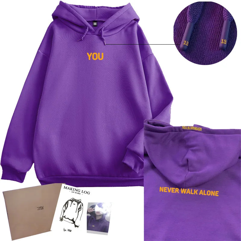 Jimin “You Never Walk Alone” Purple Hoodie
