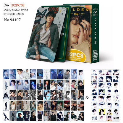 JK Golden 92PCS LOMO Photo Card Set