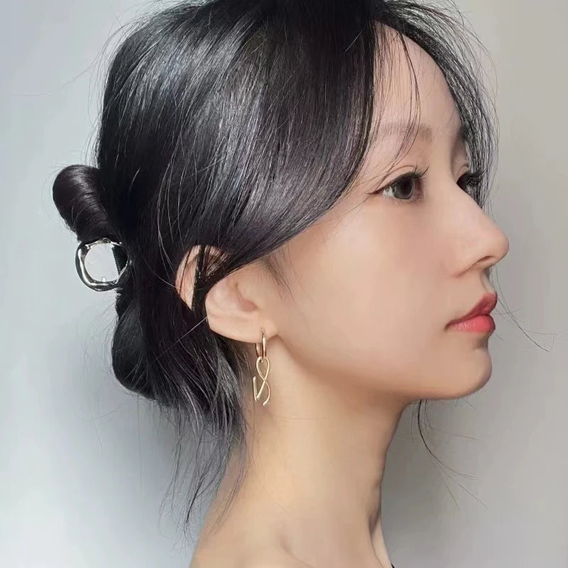 JUNGKOOK Logo Golden Earrings