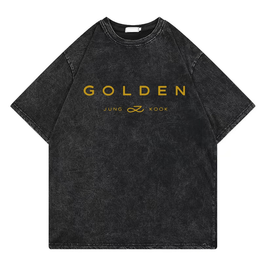 Jungkook Exclusive Golden T-Shirts ( Multiple options )