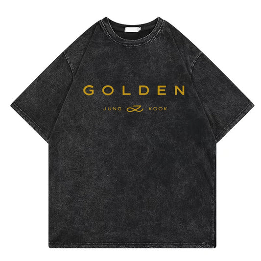 Jungkook Exclusive Golden T-Shirts ( Multiple options )