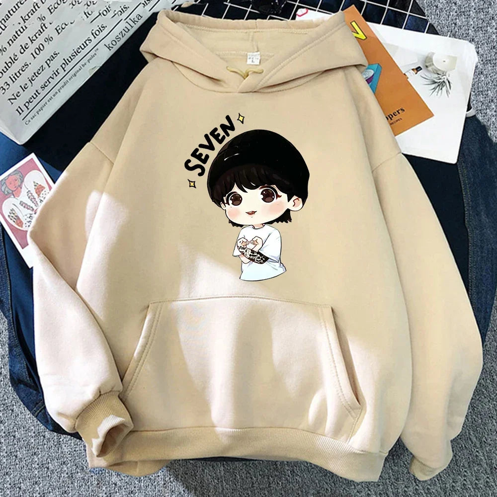 JungKook Animated Character Seven Jumper⚡️( Multiple Colors)