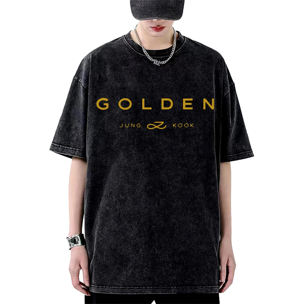 Jungkook Exclusive Golden T-Shirts ( Multiple options )