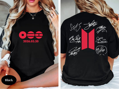 Arirang World Tour 2026 Comeback T-Shirt