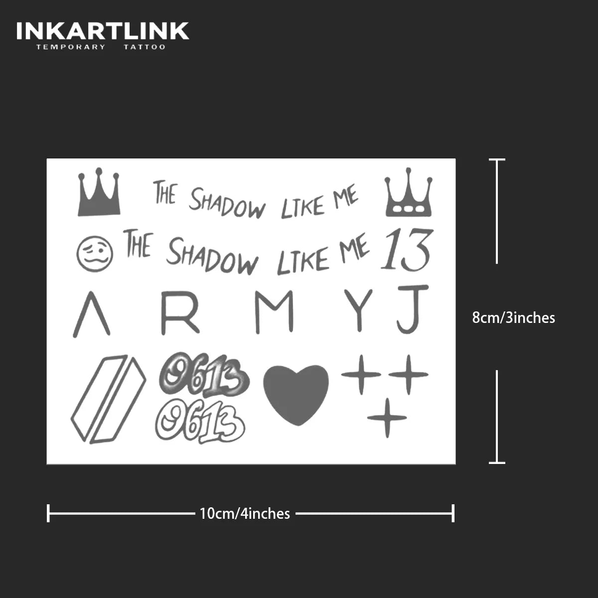 BTS Jungkook Semi Permanent (No Ink) Tattoos