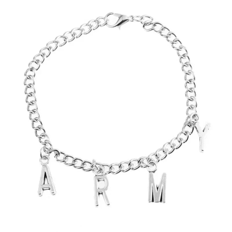 ARMY BTS Steel Bracelet🟣
