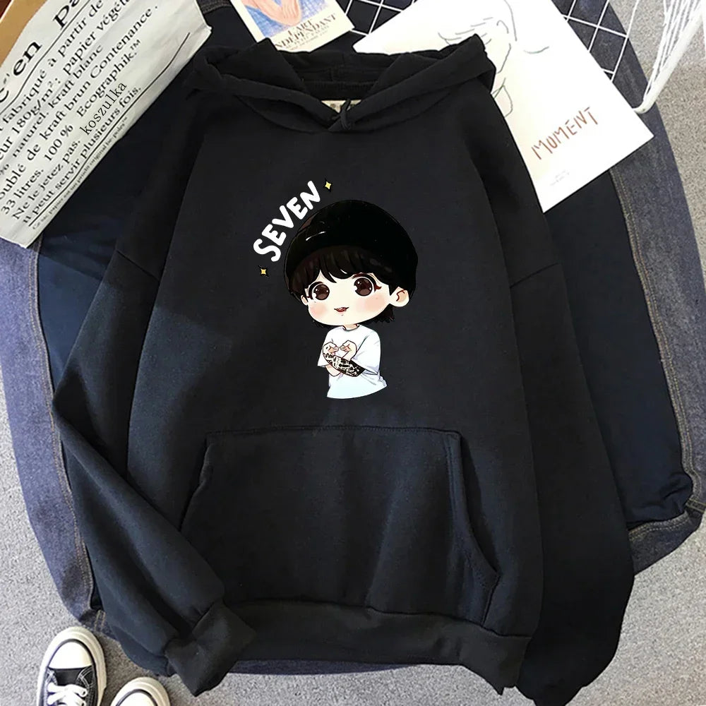 JungKook Animated Character Seven Jumper⚡️( Multiple Colors)