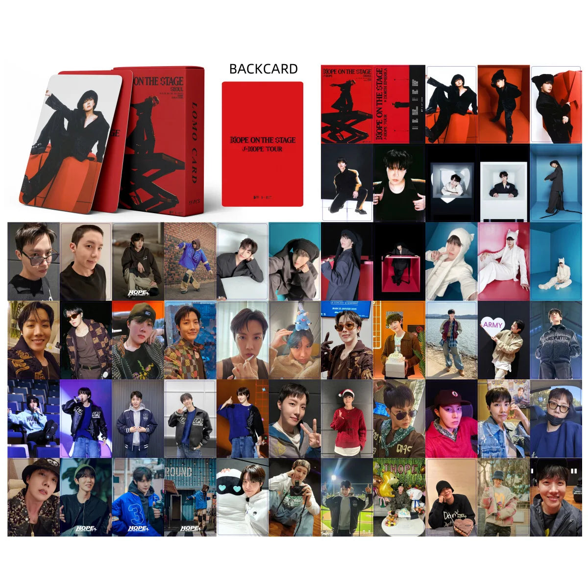 JHOPE ‘ HOPE ON THE STAGE’ 55pcs/set Photo-Cards❤️